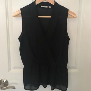 Halogen cross front peplum top